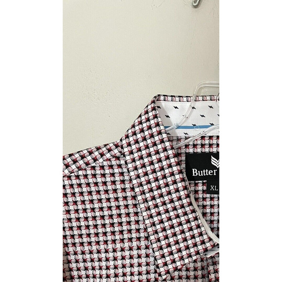 Buttercloth Men's Size XL Regular Fit Button Down Long Sleeve Ombré Shirt - Picture 6 of 9